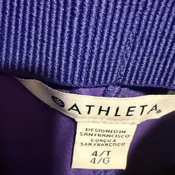 Athleta NWT Sizes 10 & 4 Amazing Pretty Purple Women's Skinny Sport Pants (0561) - Picture 9 of 14